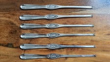 6 Stück Hummergabel Hummer Besteck Krebsgabel Krebsbesteck Neusilber.