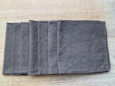 Stoffservietten  40x40 cm braun,  kaum benutzt