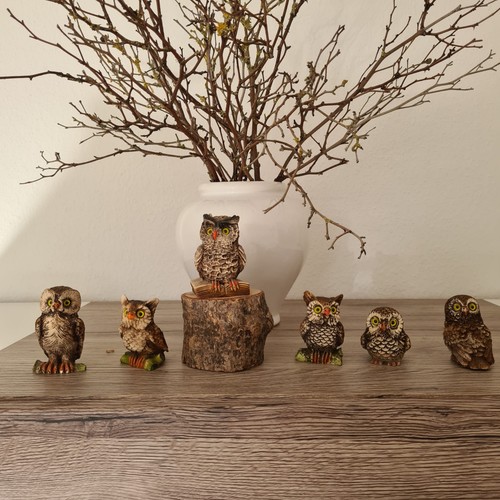 Eulen deko figuren stück - 6,