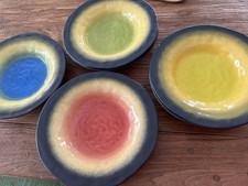 6 Bowls Teller Tief Bunt