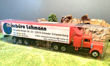 LKW Sattelzug Reisebüro Lehmann US Truck Zugmaschine 1:87