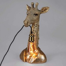 Lampe Giraffe 49 cm Antik-Gold