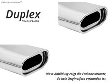Fox Duplex Sportauspuff Mercedes S-Klasse W220 Bj.98-05 135x80mm flachoval