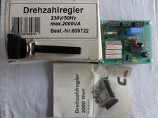 Conrad Drehzahlregler 2000 Watt Thyristorsteller für Motoren und Lampen 230VAC 