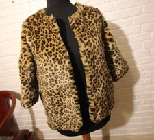 H&M Jacke Leopard Animal Herbst Winter Leo Teddy kuschelig 36 / S