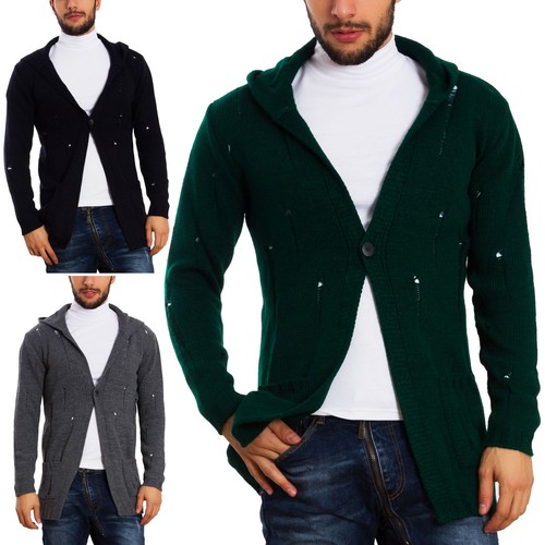 Herren strickjacke kapuze - herren,
