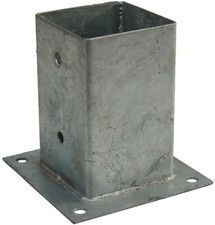 Aufschraubhülse Pfostenträger Pfostenschuh alle Größen feuerverzinkt Balkenschuh