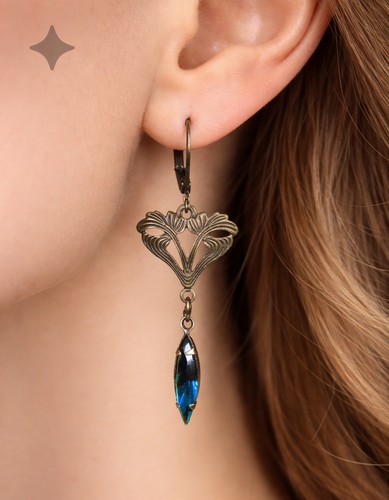 Ohrringe arabella jugendstil - ohrringe,
