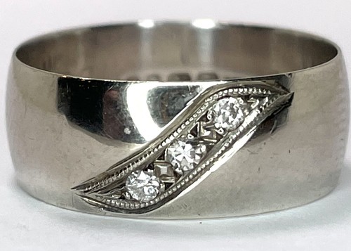 Vintage 18ct weißgold - weißgold, &