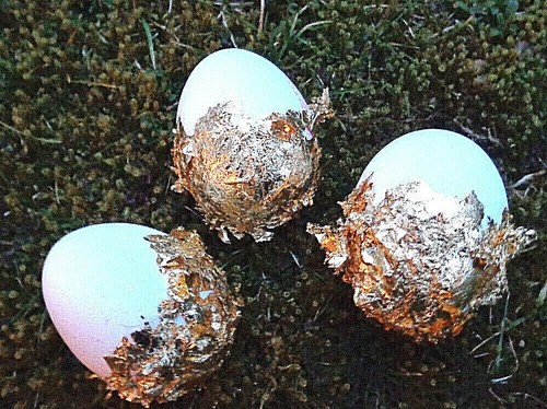 Schlagmetall gold bunt - set, mit