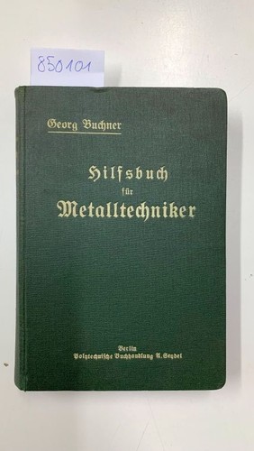 Hilfsbuch für metalltechniker - hilfsbuch,