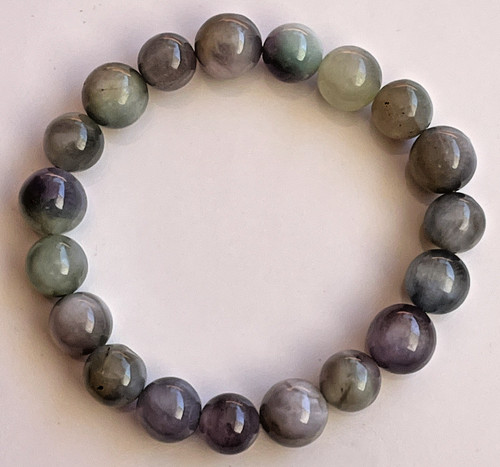 Grün lila kunzit armband - grün,