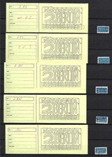 Notopfer Berlin 1 W - 2 AW - 2 BW - 2 AZ Pl.F. o