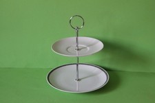 zauberhafte zweistöckige Etagere Teller Thomas Porzellan Medaillon Onyx 10258