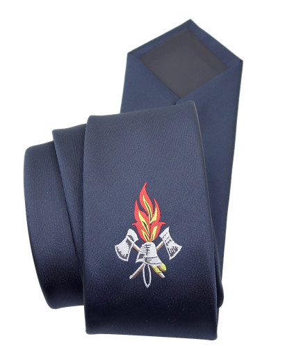 Krawatte blau mit emblem - blau,