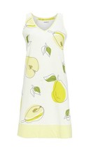 Ringella Damen Nachthemd ohne Arm Honig Birnen 100% Baumwolle