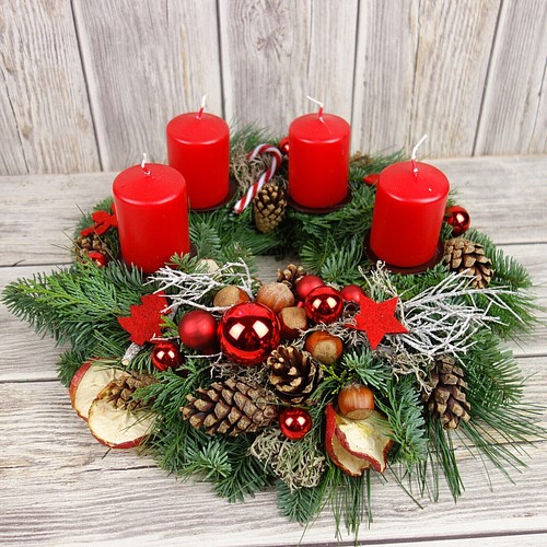 Adventskranz natur