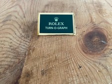 Schild Aufsteller Rolex - Turn-O-Graph - Metall - 4´ 7 X 3 CM