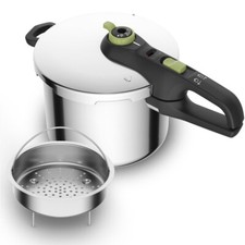 Tefal Secure Trendy 8L Schnellkochtopf Korb Induktion Edelstahl 8 L Kochtopf