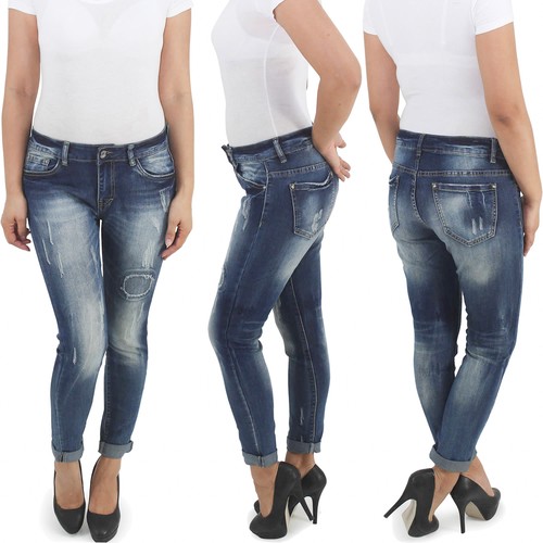 Damen skinny röhrenjeans - röhrenjeans, slim