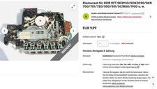 Riemenset für DDR RFT