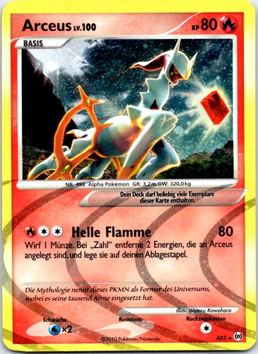 Arceus holo rare ar3 deutsch - rare,