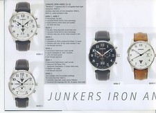 Reklame Uhren Junkers Armbanduhr Chronometer Iron Annie 