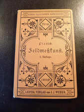 1891 PIETSCH - FELDMEßKUNST, aus Webers Illustr. Katechismus Nr.44 Buch antik