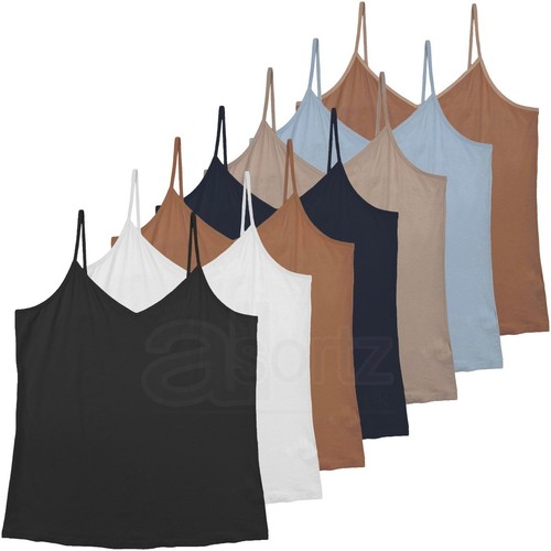 Damen trägertops 3er pack - damen,
