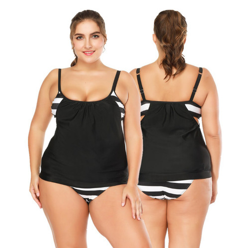 Tankini badeanzug plus size - badeanzug,