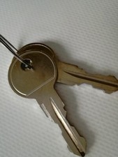 Uebler E1550 Ersatzschlüssel für Fahrradträger 1 Satz = 2 Stück Schlüssel