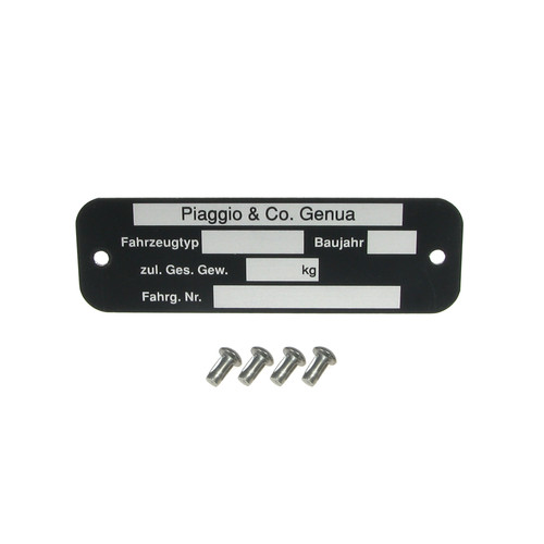 Typenschild blanco kerbnagel - typenschild,
