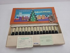 Außenlichtkette DDR NARVA 15 Kerzenlichter OVP Lichterkette alt  #2511262