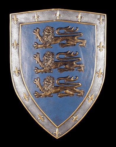 Wandrelief schild drei - -,