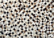 Leder Teppich 160x230 cm 100%