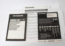 3-set Tetenal MonoPK RA-4, Entwicklungszeiten für SW mehrere Sprachen  N.B.11