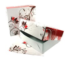 Kuchenkarton Tortenkarton "Konditorline", bedruckt, 34x34x11cm, 50 St.