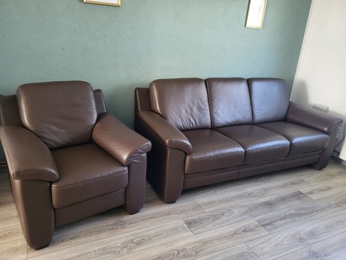 Echtleder couch 2 - echtleder, +