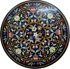 Schwarze Marmor Tischplatte