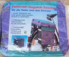 2x riesige Fahrrad Gepäcktasche Satteltasche Fahrradtasche Packtasche f. 2 Räder