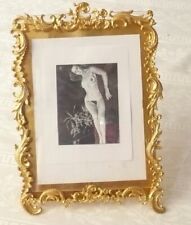 Antiker musealer Bilderrahmen Rahmen Bronze vergoldet Louis XV fein verziert