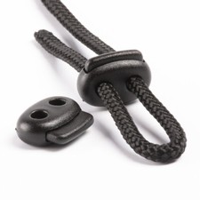 Flacher 2-Loch Kordelstopper