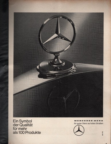 Mercedes werbeanzeige werbung - mercedes,