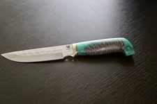 EISENEHRE Drachenorden handgemacht D2 Stahl 275 mm Griff Tannenzapfen in Acryl