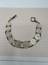 Uhrkette Münzkette   Antik