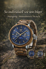 Herren Uhr Holz Armbanduhr
