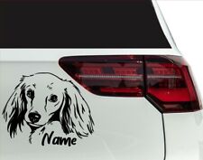 Aufkleber Hund Langhaardackel für Auto, Wohnwagen, Wohnmobil