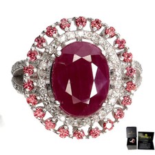 925 Sterlingsilber Ring Rubin