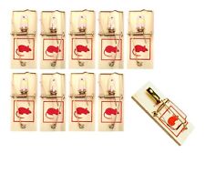 2/10 Stück Mausefalle Holz