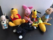 7 Disney Plüschtiere Kuscheltiere Winnie the Pooh Puh McDonald's Ty Micky Maus